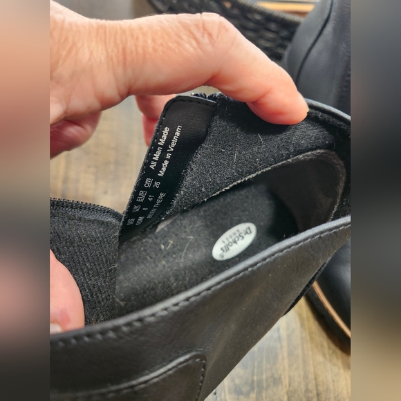 Womens Dr. Scholl's Black Wedge Heel PU Leather Look Ankle Boots Size 10 - Picture 3 of 8